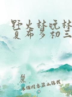 野火林晚林潮生夏布多初三边缘