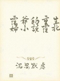 霍爷的重生小媳妇小说霍北江