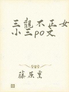 三观不正女主是小三po文