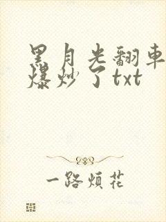 黑月光翻车后被爆炒了txt