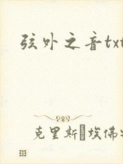 弦外之音txt