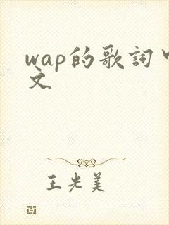 wap的歌词中文
