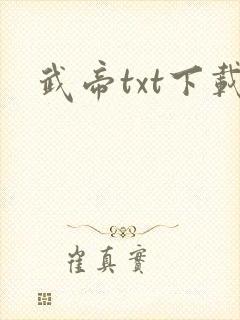 武帝txt下载
