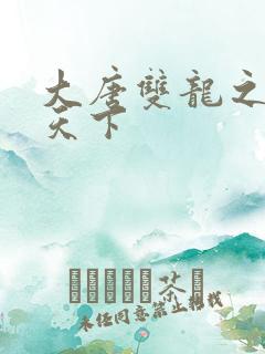 大唐双龙之无敌天下