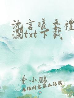 沈言曦季礼叶秋澜txt下载