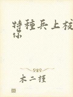 特种兵上校赖上你