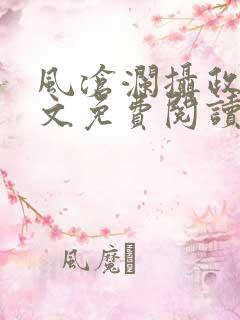 风沧澜摄政王全文免费阅读