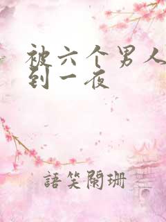 被六个男人躁J到一夜