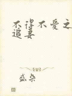 不得不爱之冷少追妻