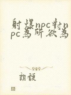 射爆npc对npc为所欲为的世界