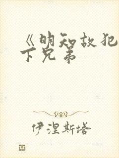 《明知故犯》年下兄弟