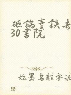 砸锅卖铁去上学30书院