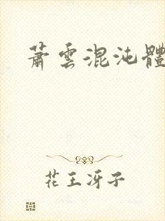 萧云混沌体小说