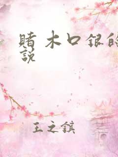 赌 木口银的小说