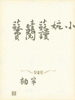 苏晴苏婉小说免费阅读