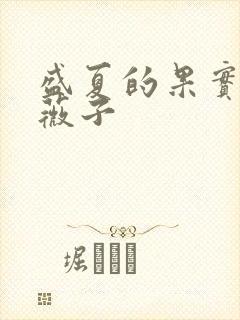 盛夏的果实 小薇子