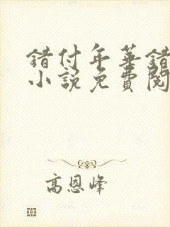 错付年华错付情小说免费阅读