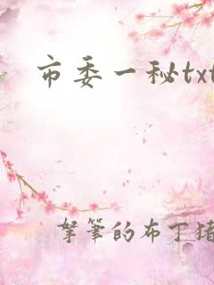 市委一秘txt