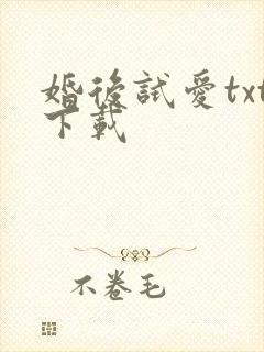 婚后试爱txt下载