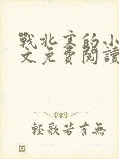 战北寒的小说全文免费阅读无弹窗