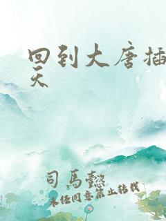 回到大唐插武则天