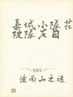 长城小队花木兰被队友日