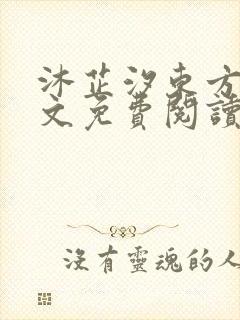 沐芷汐东方逸全文免费阅读