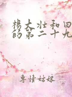 杨大壮和田桂花的第二十九