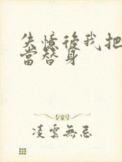 失忆后我把渣攻当替身