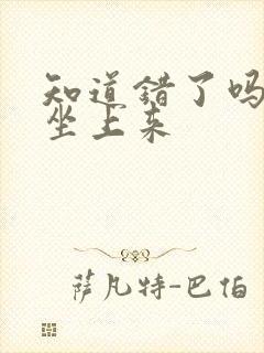 知道错了吗自己坐上来