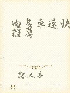 肉多车速快的书推荐