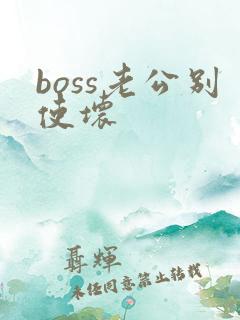 boss老公别使坏