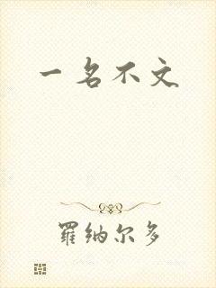 一名不文