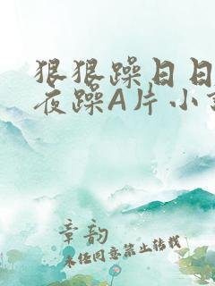 狠狠躁日日躁夜夜躁A片小说