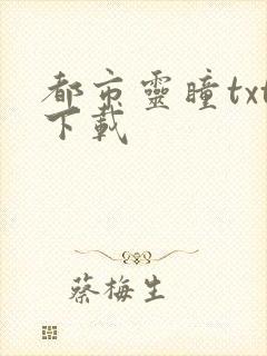 都市灵瞳txt下载