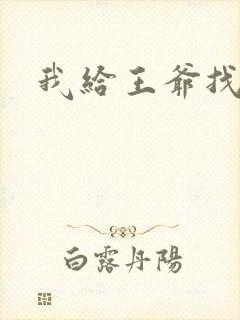 我给王爷找小三