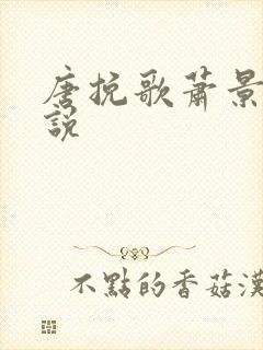 唐挽歌萧景弦小说