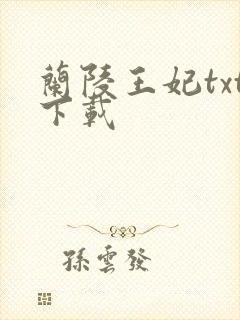 兰陵王妃txt下载