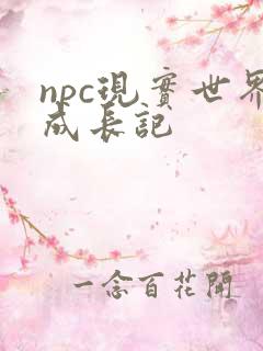 npc现实世界成长记