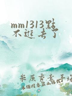 mm1313点不进去了