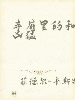 寺庙里的和尚很凶猛