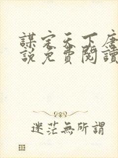 谋定天下唐诚小说免费阅读