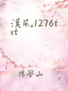 汉风1276txt