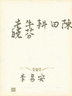 老牛耕田陈雪杨晓芬