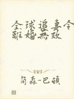 全球追妻令老婆离婚无效