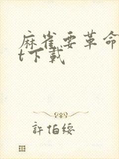 麻雀要革命txt下载