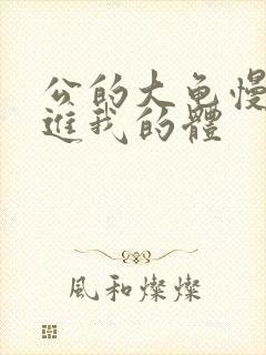 公的大龟慢慢挺进我的体