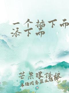 一个插下面一个添下面