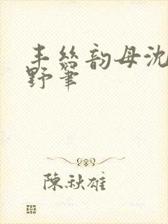 丰丝韵母沈蓉书野笔