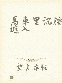 马车里沉腰缓缓进入